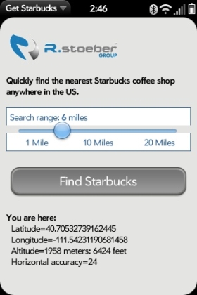 Get Starbucks screen capture